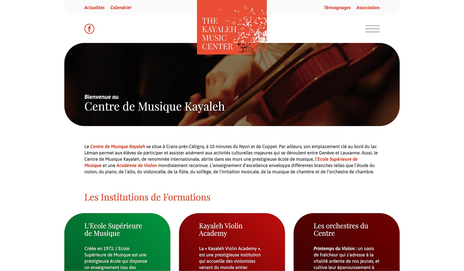 Site Centre de Musique Kayaleh | Kayaleh | Communication Globale - Agence spécialisée dans la Communication et le Marketing Digital